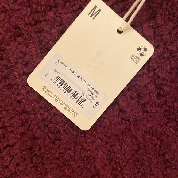 NWT a.n.a oversized, burgundy sweater, super soft size medium - Picture 2 of 10